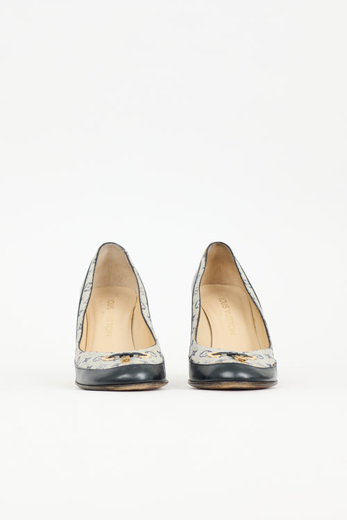 Louis Vuitton Mini Lin Monogram Pump