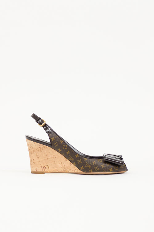 Louis Vuitton Monogram Rivoli Wedge Heel