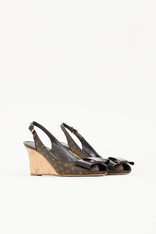 Louis Vuitton Monogram Rivoli Wedge Heel