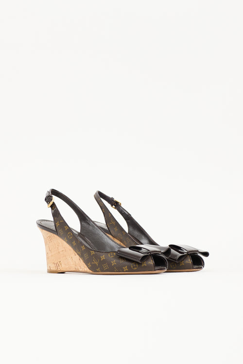 Louis Vuitton Monogram Rivoli Wedge Heel