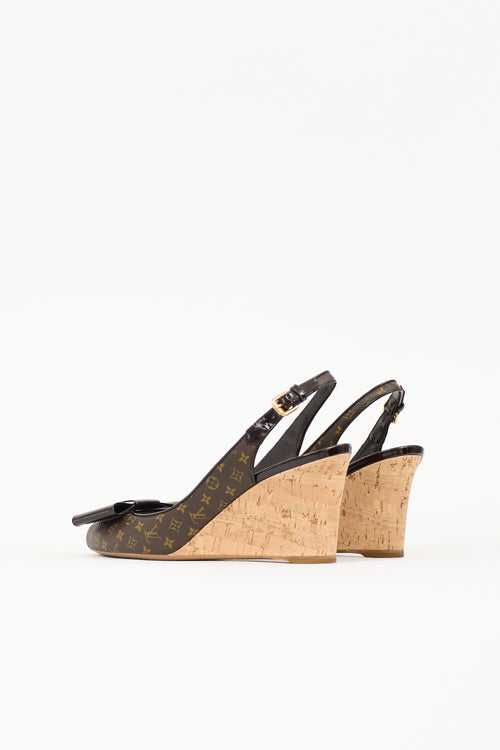 Louis Vuitton Monogram Rivoli Wedge Heel