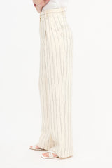 Loulou Studio Enyo Striped Straight Leg Trousers