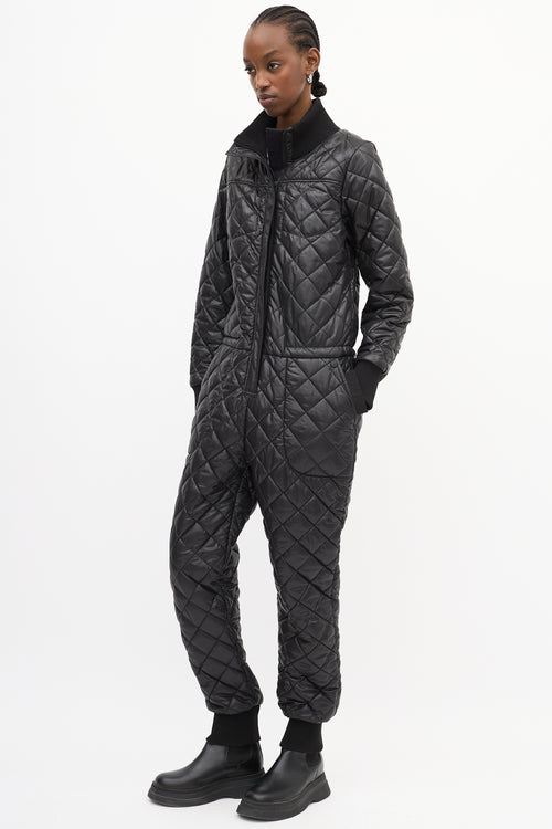 Luxton Black Quilted The Original Jumpsuit