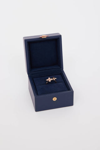 Louis Vuitton 18K Rose Gold & Diamond Idylle Double Blossom Ring