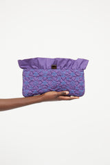 Louis Vuitton 2010 Purple Devi Quilted Clutch