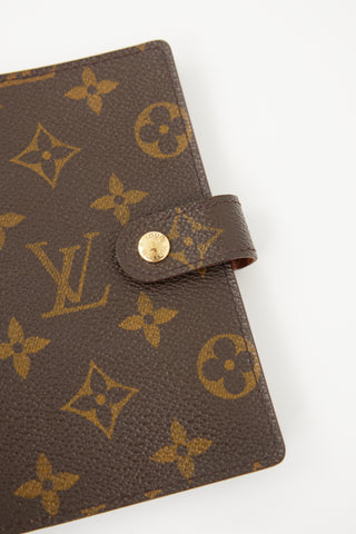 Louis Vuitton Brown Monogram Small Ring Agenda Cover