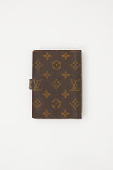 Louis Vuitton Brown Monogram Small Ring Agenda Cover