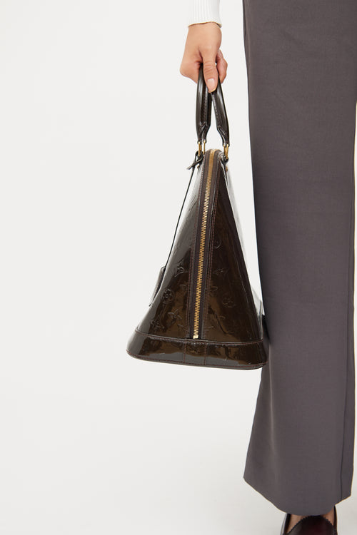 Louis Vuitton Brown Vernis Alma Bag