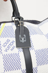 Louis Vuitton Black & White Damier Azur Latitude Keepall Bag