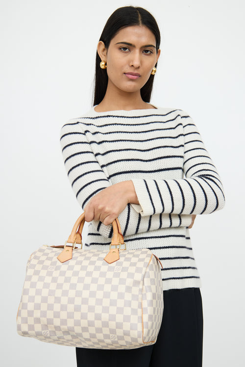 Louis VuittonCream Damier Azure Speedy Bag