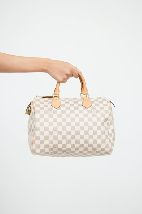 Cream Damier Azure Speedy Bag