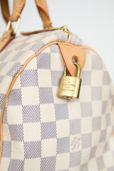 Louis VuittonCream Damier Azure Speedy Bag