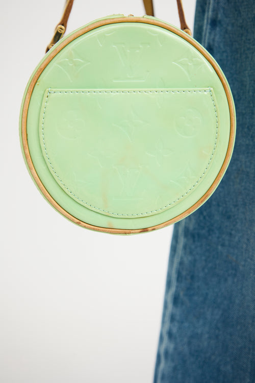 Louis Vuitton Green Bedford Vernis Monogram Bag