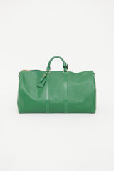 Louis Vuitton Green Epi Keepall 50 Duffle Bag