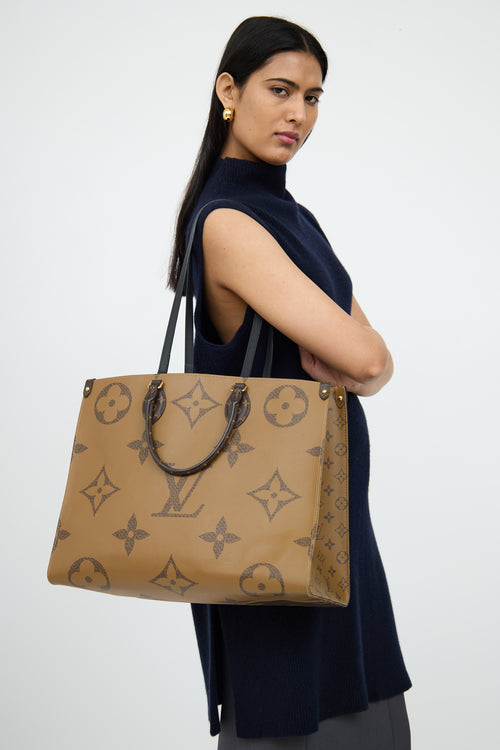 Louis VuittonBrown Reverse OnTheGo Tote Bag