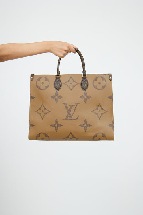 Louis VuittonBrown Reverse OnTheGo Tote Bag