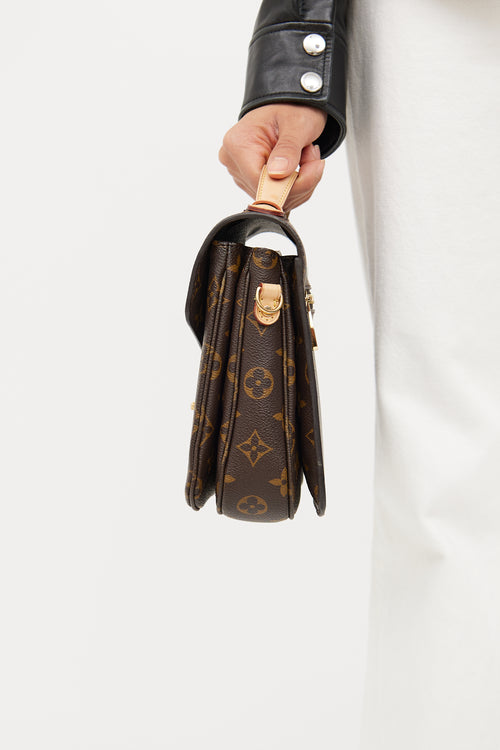 Louis Vuitton Brown Monogram Pochette Metis Bag