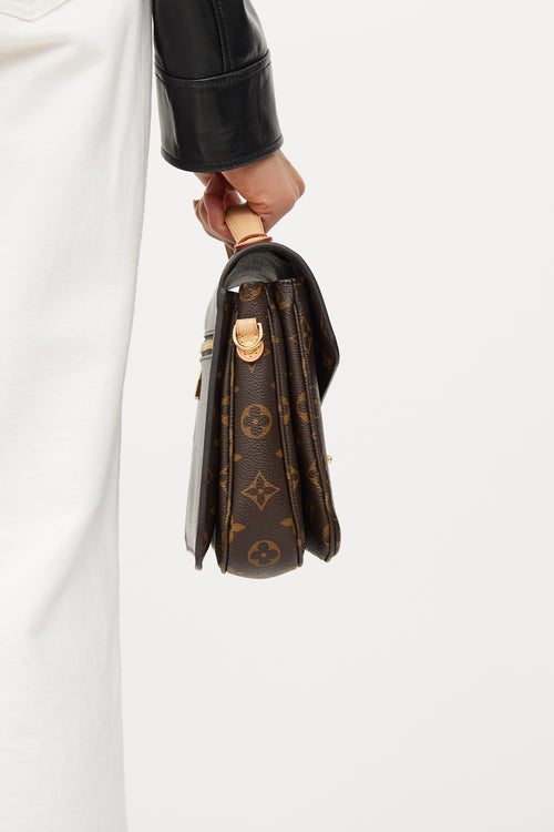 Louis Vuitton Brown Monogram Pochette Metis Bag