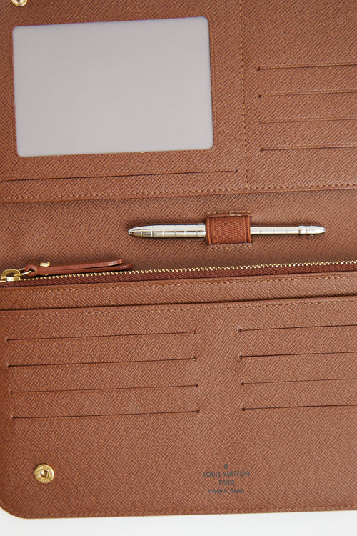 Louis Vuitton Brown Insolite Zip Tavel Monogram Wallet