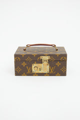 Louis Vuitton 1986 Brown Monogram Boite A Tout Jewelry Case