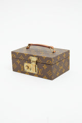 Louis Vuitton 1986 Brown Monogram Boite A Tout Jewelry Case
