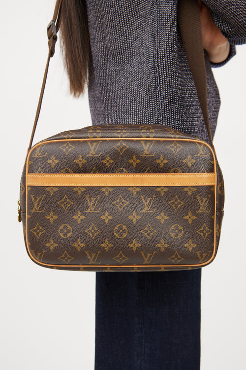 Louis Vuitton Brown Monogram Reporter Bag