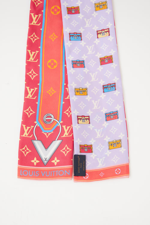 Louis Vuitton Lilac Minimalle Bandeau Scarf