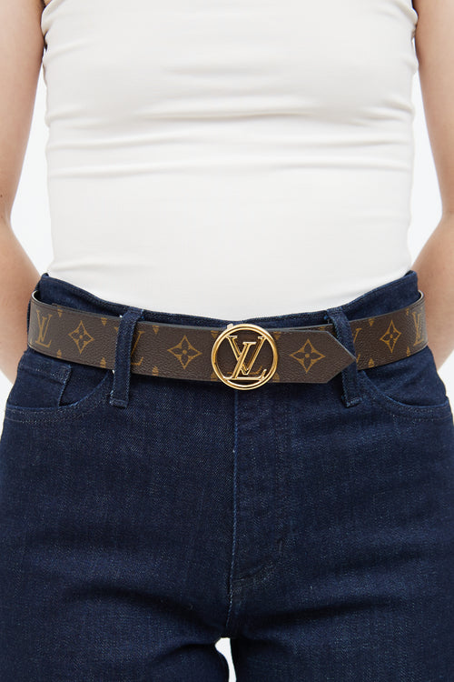 Brown Monogram & Black Epi Coquelicot Belt