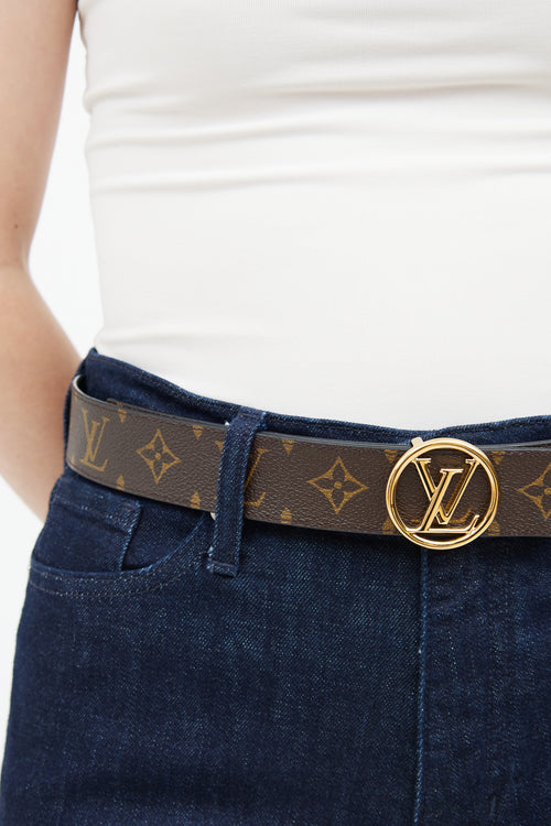 Brown Monogram & Black Epi Coquelicot Belt