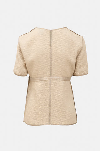 Louis Vuitton Textured Silk Blouse