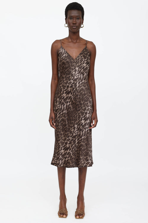 L'Agence Silk Jodie Leo Dress