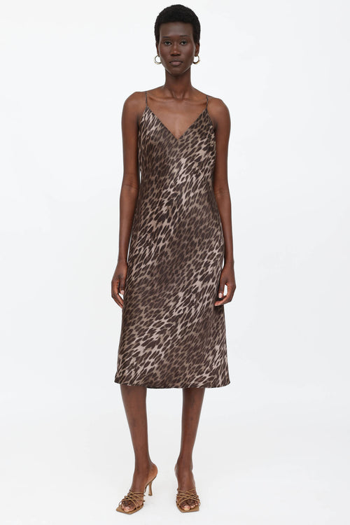 L'Agence Silk Jodie Leo Dress