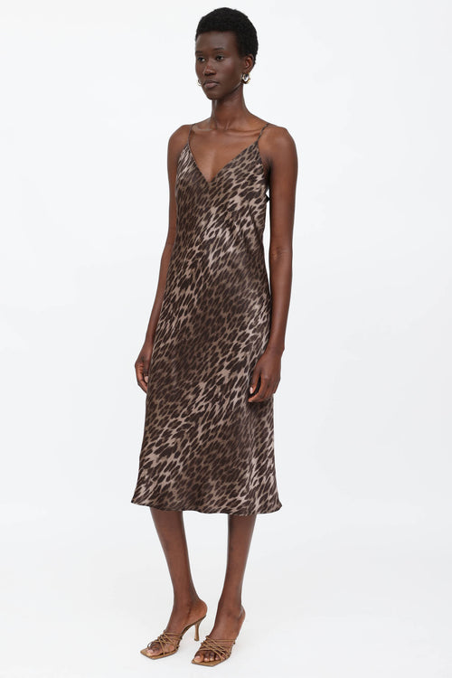 L'Agence Silk Jodie Leo Dress