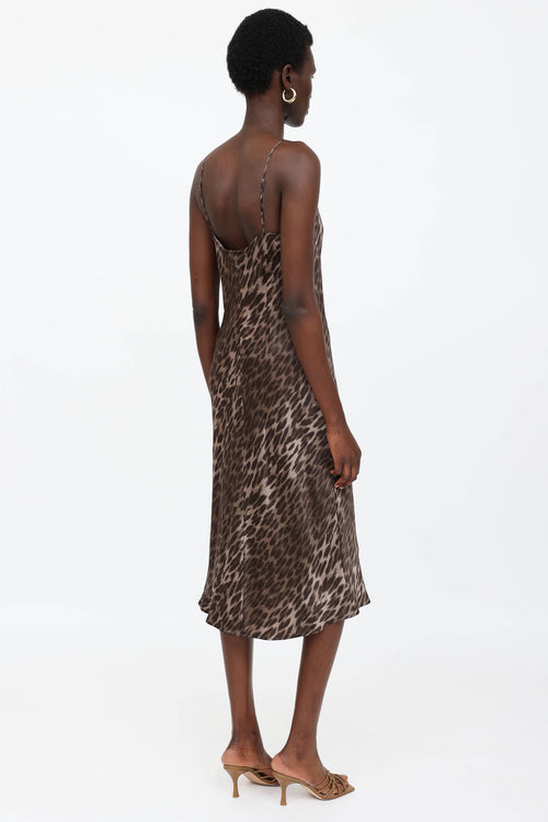 L'Agence Silk Jodie Leo Dress