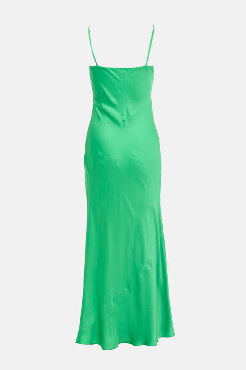 L'Agence Silk Serita Long Dress