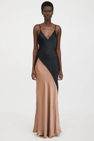 L'AgenceSilk Colourblock Dress