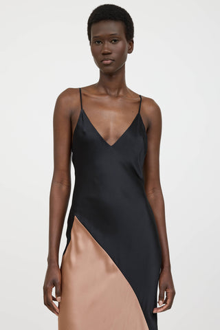 L'AgenceSilk Colourblock Dress