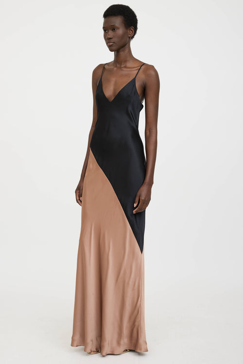L'AgenceSilk Colourblock Dress