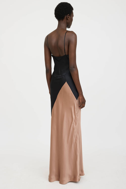 L'AgenceSilk Colourblock Dress