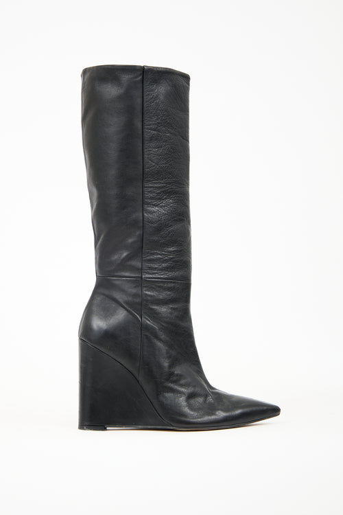 L'Intervalle Black Leather Heritage Boot