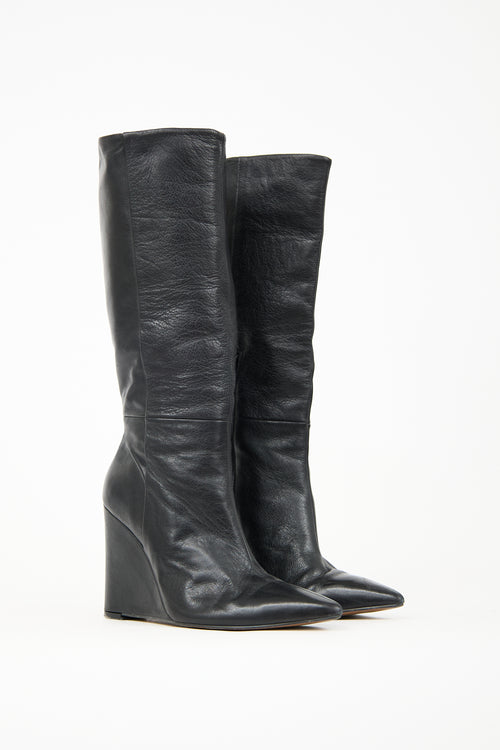 L'Intervalle Black Leather Heritage Boot