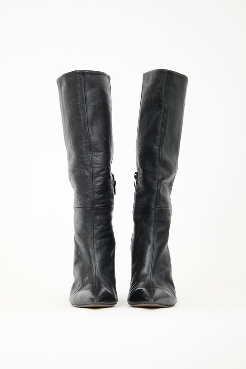 L'Intervalle Black Leather Heritage Boot