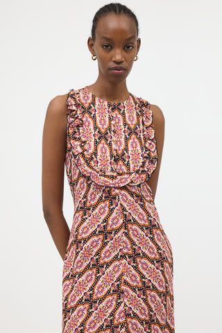 La DoubleJ Printed Frilly Dress