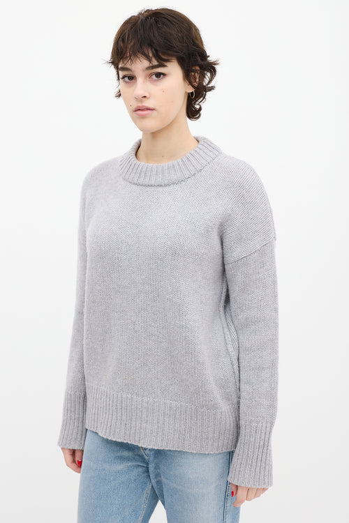 La Ligne Grey Wool & Cashmere Knit Sweater