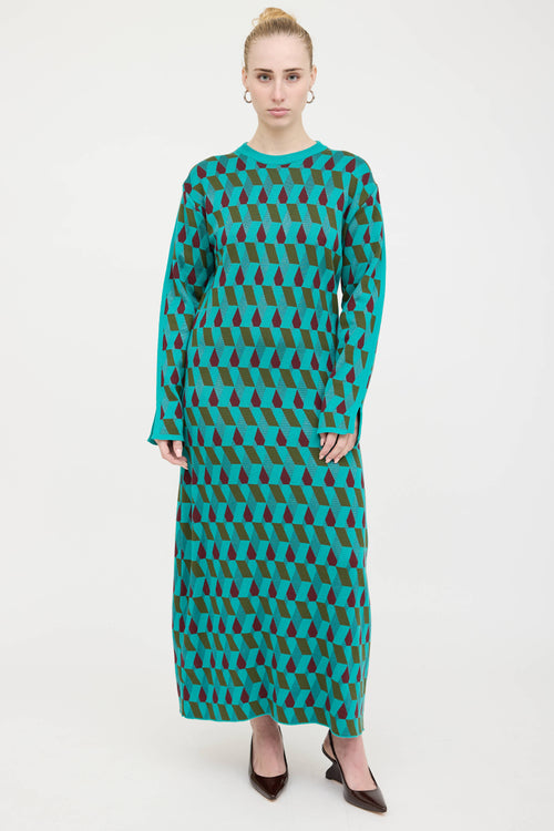 La DoubleJ Knit Geometric Dress