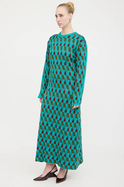 La DoubleJ Knit Geometric Dress