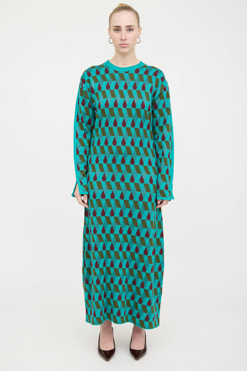 La DoubleJ Knit Geometric Dress