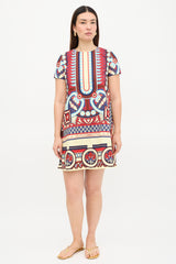La DoubleJ Patterned Mini Swing Dress