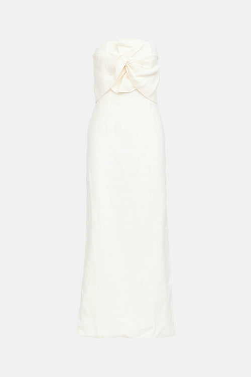 LabecaLinen Strapless Maxi Dress