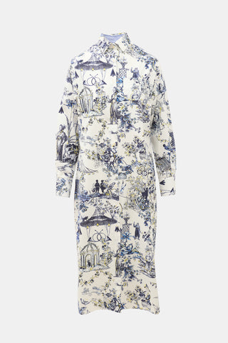 Laboratorio Capri Printed Shirt Dress